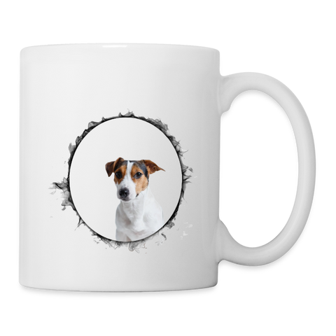 Cute Jack Russell Terrier Print Coffee/Tea Mu - white