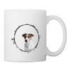 Cute Jack Russell Terrier Print Coffee/Tea Mu - white
