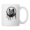 Keeshond Print Coffee/Tea Mug - white