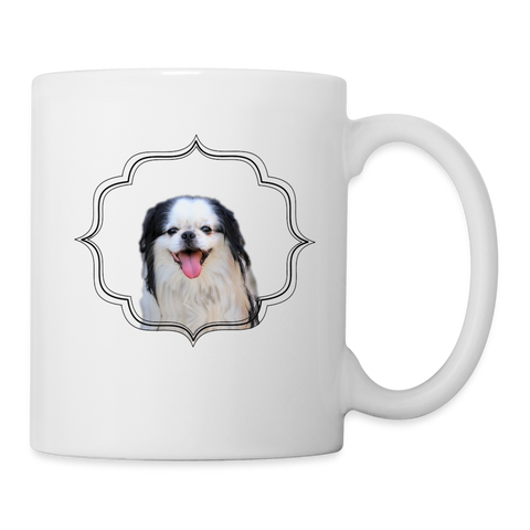 Cute Japanese Chin Print Coffee/Tea Mug - white