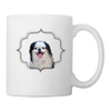 Cute Japanese Chin Print Coffee/Tea Mug - white