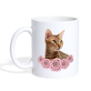 Ocicat Floral Print Coffee/Tea Mug - white