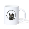 Lovely Keeshond Print Coffee/Tea Mug - white