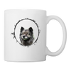 Lovely Keeshond Print Coffee/Tea Mug - white