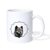 Cute Keeshond Print Coffee/Tea Mug - white