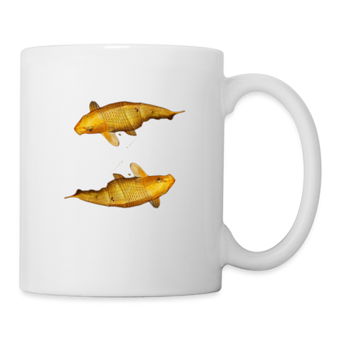 Koi Fish Print Coffee/Tea Mug - white