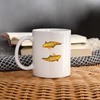 Koi Fish Print Coffee/Tea Mug - white