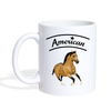 Amazing American Quarter Horse Print Coffee/Tea Mug - white