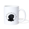 Labradoodle Print Coffee/Tea Mug - white