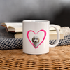 Labradoodle On Heart Print Coffee/Tea Mug - white