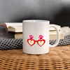 Glasses with paws print Coffee/Tea Mug - white