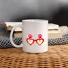 Glasses with paws print Coffee/Tea Mug - white