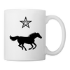 Mustang Horse Print Coffee/Tea Mug - white