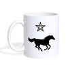 Mustang Horse Print Coffee/Tea Mug - white