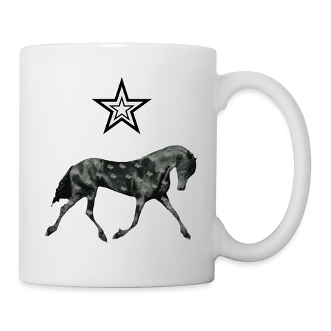 Friesian Horse Print Coffee/Tea Mug - white