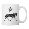 Friesian Horse Print Coffee/Tea Mug - white