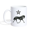 Friesian Horse Print Coffee/Tea Mug - white