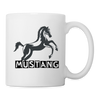 Mustang Horse Print Coffee/Tea Mug - white