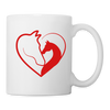 Horse Love Print Coffee/Tea Mug - white