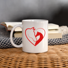 Horse Love Print Coffee/Tea Mug - white