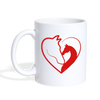 Horse Love Print Coffee/Tea Mug - white