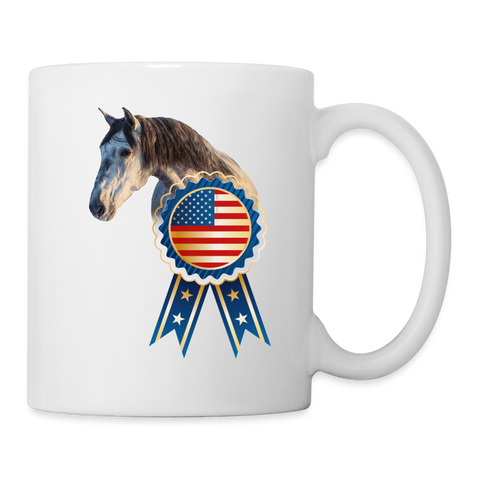 Andalusian Horse  USA print Coffee/Tea Mug - white