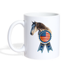 Andalusian Horse  USA print Coffee/Tea Mug - white