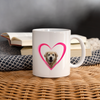 Labrador On Heart Print Coffee/Tea Mug - white