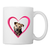 Lakeland Terrier On Heart Print Coffee/Tea Mug - white