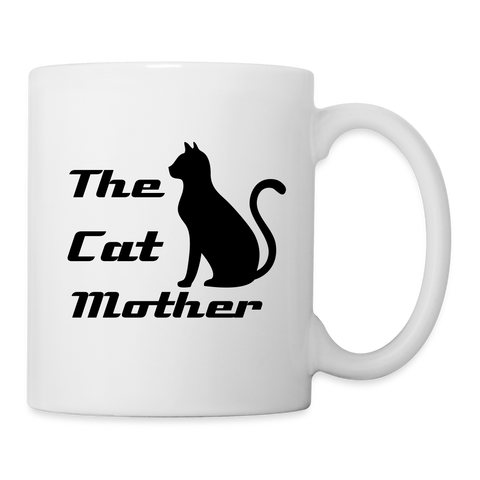 The Cat Mother Print Coffee/Tea Mug - white