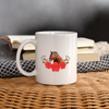 Shire Horse Floral Print Coffee/Tea Mug - white