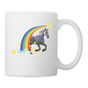 Percheron Horse Rainbow Print Coffee/Tea Mug - white