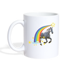 Percheron Horse Rainbow Print Coffee/Tea Mug - white