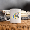 Percheron Horse Rainbow Print Coffee/Tea Mug - white