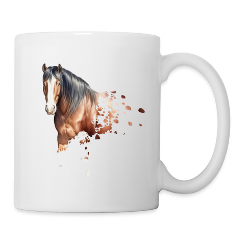 Clydesdale Horse Art Print Coffee/Tea Mug - white