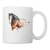 Clydesdale Horse Art Print Coffee/Tea Mug - white