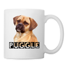 Puggle Print Coffee/Tea Mug - white