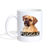 Puggle Print Coffee/Tea Mug - white