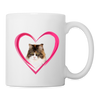 Cute Maine Coon Cat Print Coffee/Tea Mug - white