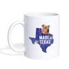 Labrabull Texas Print Coffee/Tea Mug - white