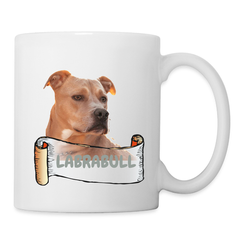 Labrabull Print Coffee/Tea Mug - white