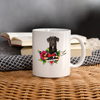 Labradane Floral Print Coffee/Tea Mug - white