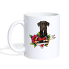 Labradane Floral Print Coffee/Tea Mug - white