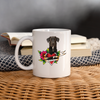 Labradane Floral Print Coffee/Tea Mug - white