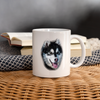 Alusky Dog Print Coffee/Tea Mug - white