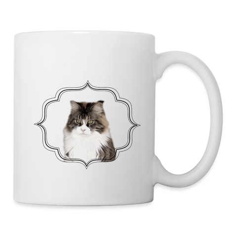 Lovely Maine Coon Cat Print Coffee/Tea Mug - white