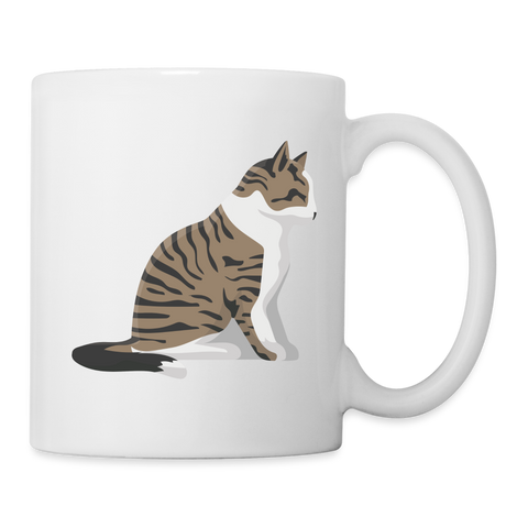 Cute Cat Print Coffee/Tea Mug - white