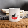 Pomsky floral Print Coffee/Tea Mug - white