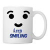 Keep Smiling Print Coffee/Tea Mug - white