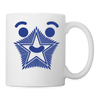 Star Face Art Print Coffee/Tea Mug - white